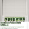 Blind Wand Replacement with Hook Set of 2 Vertical Blinds