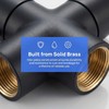 Shower Diverter Valve – G1/2 Solid Brass 3 Way Shower