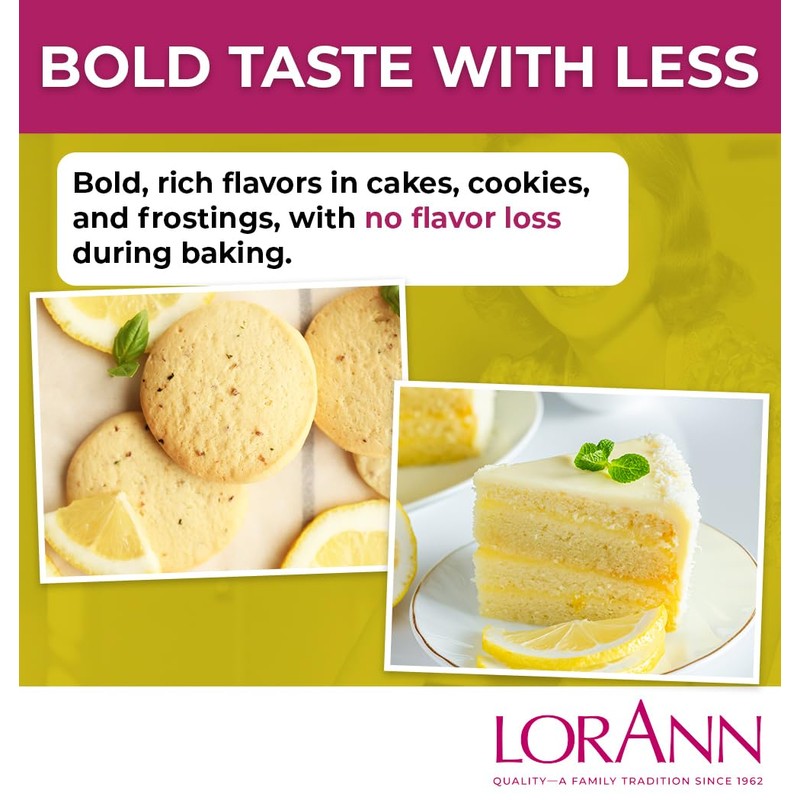 Lorann Oils Bakery Emulsions Natural and Artificial Flavor 4oz-Lemon, Other,