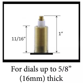 Takane Made in USA Takane C-Cell Battery Clock Movements Kit with Hands, Multiple Size - 1" (25mm)