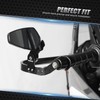 NICECNC 1Pair Quick Flip Mirrors Kit Aluminum for Most Motorcycle