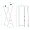 Casual Home Solid Wood Folding Clothing Garment Laundry Drying Rack,