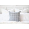 Belgian Grey White Woven Decorative Accent Throw Cushion Pillow Cover