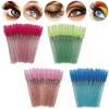 100PCS Disposable Glitter Mascara Wands Lash Brush Eyelash Makeup Spoolies