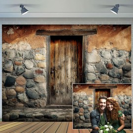 7X5ft Stone Wall Photo Backdrop Ancient Jerusalem Buildings Photography Background, Bethlehem Roman Church Israel Backdrops Photo Booth Prop Decorations Wall Decor Tablecloth