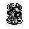 'Take Me To The Stars with Astronaut' Temporary Tattoo -