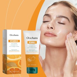 OceAura Vitamin C Cleanser Brightening Complexion Cleansing Face Gentle Hydrating Nourishing Cleanser - Specification: 200g—2pcs