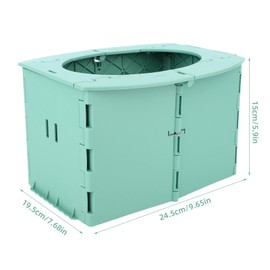 Portable Potty Seat, Foldable Travel Training Toilet Reusable Collapsible Potty Chair with 1 Roll Cleaning Bags for Toddlers Kids Air Travel Outdoor Car Camping Road Trip