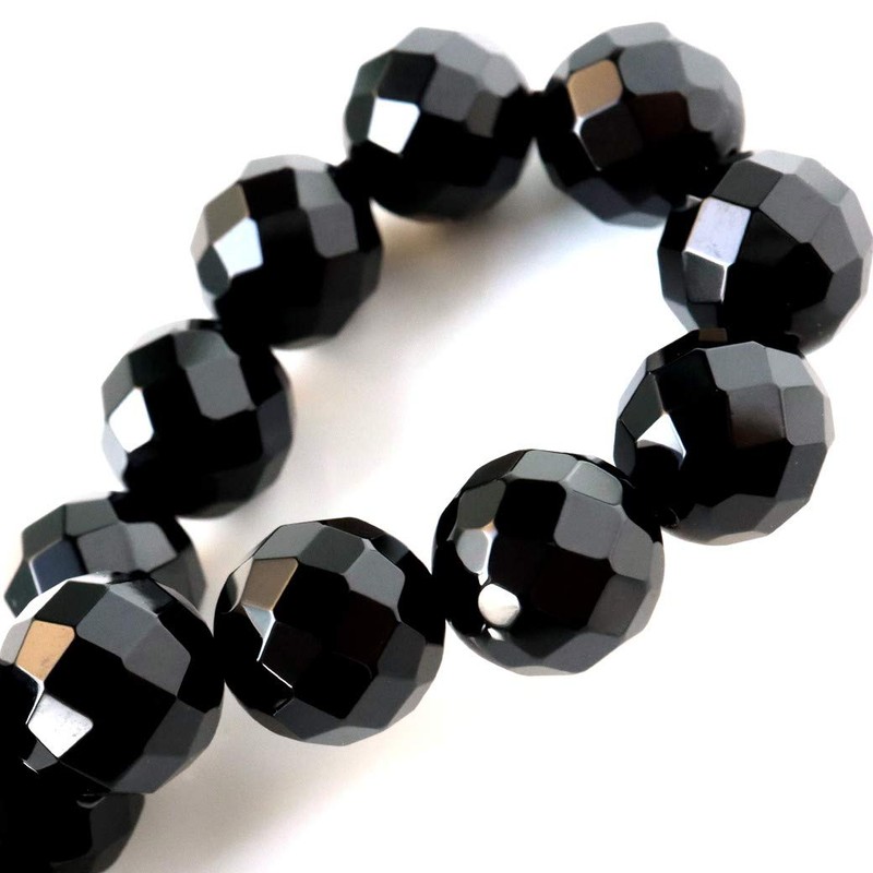 Men's Women's Onyx Bracelet, Black Agate, Natural Stone, Power Stone,