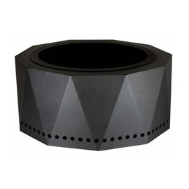 Blue Sky Outdoor Living Ridge Portable Fire Pit, Portable Smokeless Fire Pit with Carrying Bag, Black