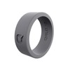 Men's Basic Flat Silicone Ring, Grey - Size 13