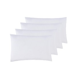 Sonia Moer Super Soft Brushed Microfibre Pillowcases - Non Iron Breathable Hypoallergenic Pillowcases set of 4- White