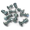 Pack of 10 carriage bolts M5 x 20 round head