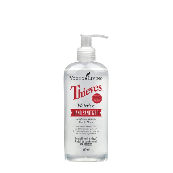 Thieves Waterless Hand Purifier 7.6 Oz - Hand Sanitizer Spray Pump , Travel-Friendly , Young Living Essential Oils , Spicy-Sweet Aroma Everyone Will Love