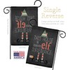 Breeze Decor Christmas Elf Surveillance Garden House Flags Kit Winter
