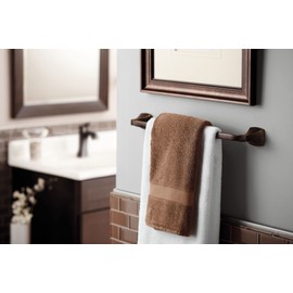 Moen YB5124ORB Voss 24-Inch Bathroom -Towel Bar, Oil-Rubbed Bronze,Large