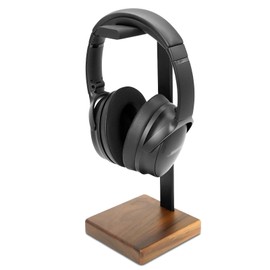 Headphone Stand for Desk - Wooden Headset Stand for Desk - Wooden Headphone Holder with Airpods Max and More(Square)