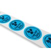 1000 x roll 25mm Round Blue Free from SOYA Labels