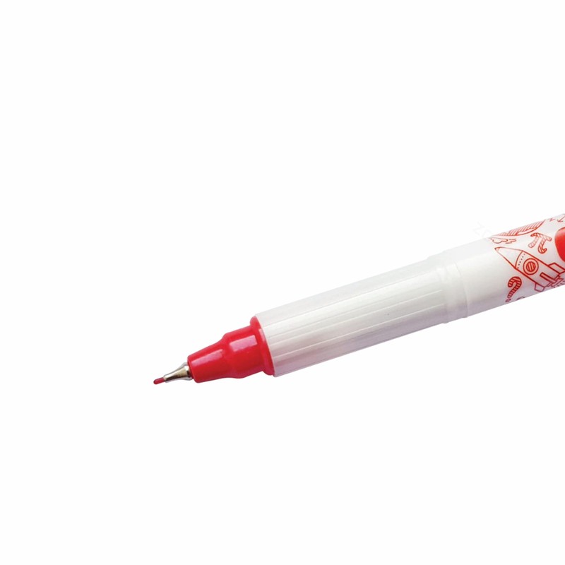 Fineliner Pens, RED, Ultra Fine Felt Point (0.3mm), Pack of