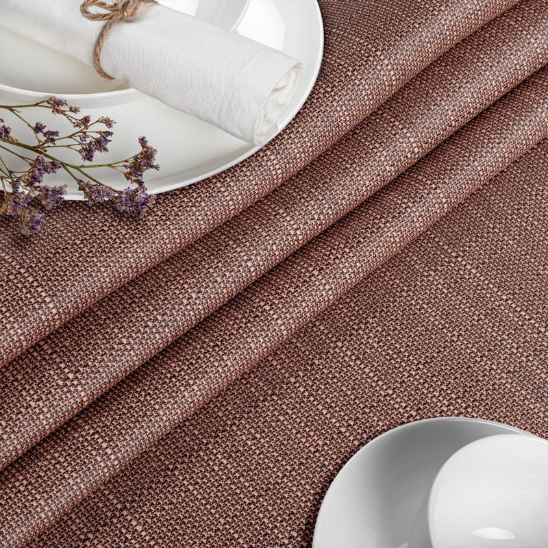 Fabric Tablecloth, Textile Table Linen, Cotton Polyester, Washable, Plain Ornamental