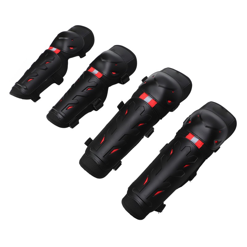 4PCS Knee Pads Elbow Pads Night Luminous Knee Protective Gear