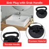2 Pieces Plastic Sink Plug with Easy Lift Grab Handle,Anti-Smell