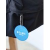 Beams Japan BJ Logo Reflector Small Item, Blue Free, Iron