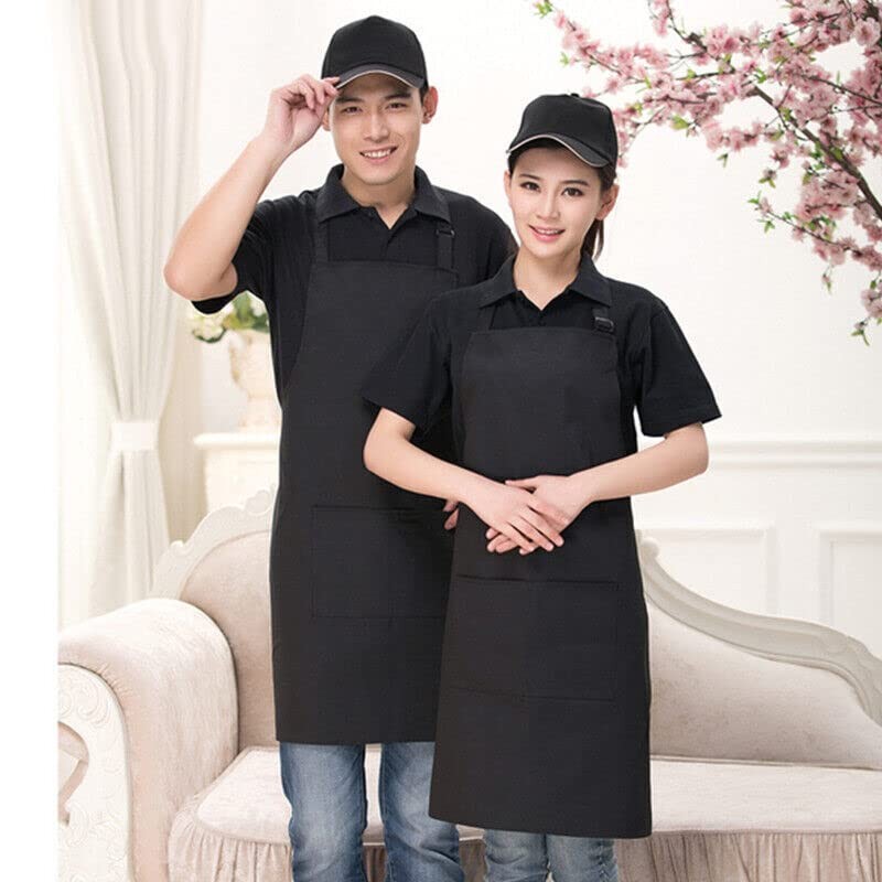 2PCS Apron with Pocket Chef Butcher Kitchen Restaurant Cook Wear