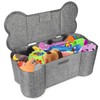 Lukeline Large Dog Toy Basket, Bone Shape Dog Toy Storage