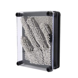 3D Pin Art Board Toy - Classic Desktop Novelty Sculpture Pin Art Sensory Toy - 3D Clone Pin Art Toy Hand Mold Metal Board Handprint Toy Pin Art Fidget 3D Distraction for Coworkers Dads Kids (S)