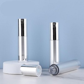 Portable Cosmetic Vacuum Pump Empty Lotion Bottle Dispenser Bottle 50ml 2ea