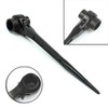 TOOLSTAR Podger Spanner, 17x19mm Hexagon Scaffold Podger Ratchet Spanner Ratcheting
