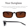 DAUCO Polarized Mirrored Lenses Classic Sunglasses Clip-On Glasses [Anti-glare] [UV