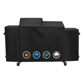 Heavy Duty 600D Polyester Cover Compatible with Pit Boss Charleston 1020 Pellet Grill Gas Griddle Combo PB1020NX Wood Pellet Grill with Handles, All Weather Protection Waterproof Cover