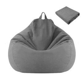 Bean Bag Lazy Sofas Chair Cover(No Filler) Stuffed Animal Storage for Kids,Teens,Adults.Pets Dogs/Cats Lazy Beds.Washable Soft Bean Bag For Organizing Children Plush Toys or Memory Foam.Size100x120cm