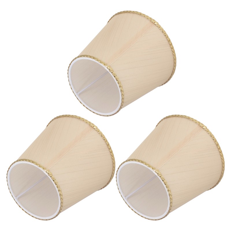 3Pcs Small Lamp Shades Soft Cloth Hand Crafted Safe Design