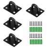 GisWell Pack of 4 Stainless Steel Eye Plates, Wall Eyelets,