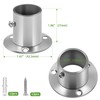 Closet Rod Flange Holder, Stainless Steel Closet Rod Bracket 3/4
