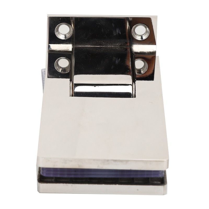 90 Degree Bathroom Door Clip Stainless Steel DoubleSided Shower Glass