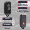 RemoteStop Remote 2-BTN Car Key Fob for 2003 2004 2005