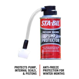 STA-BIL Pump Protector - Protects Pressure Washer Pumps and Other Internal Components During Storage, Next Gen Anti-Freeze and Lubricant Formula, 4oz (22007)