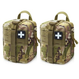 Ifak Pouch, Rip Away Molle Ifak Pouch, Tactical Medical Pouch, Empty First Aid Kit Pouch Bag for Duty Belt