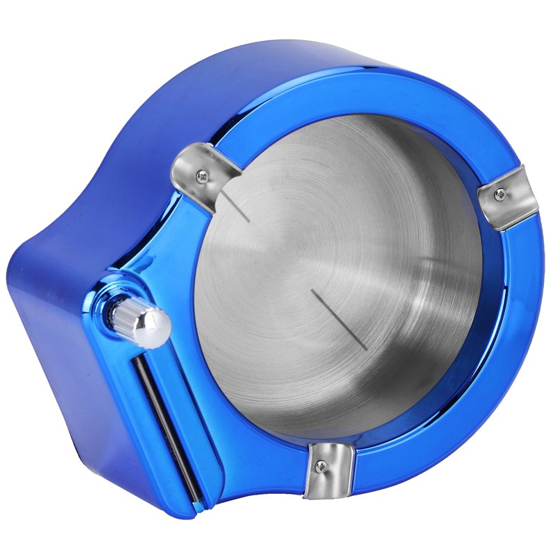 Stainless Steel Ashtray with Matches Lighter Function for Home Office