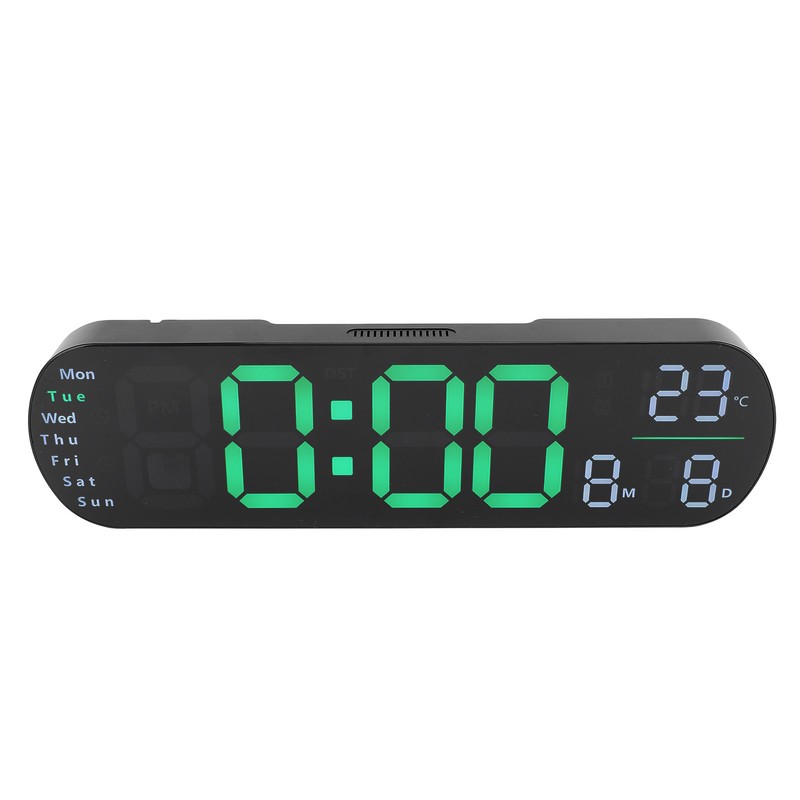 Digital Wall Clock Large Display with Remote Control Auto Brightness