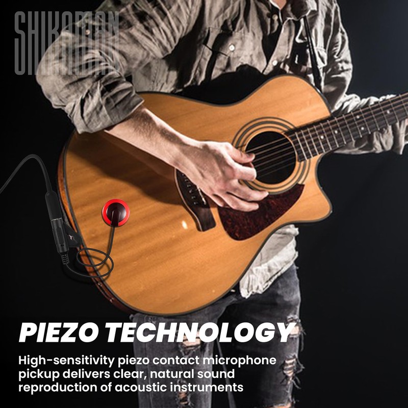 Piezo Contact Microphone Pickups for Guitar, Violin, Viola, Cello, Banjo,