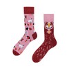 Many Mornings - Miss Guinea Pig/Guinea Pig - Mismatched Socks - Guinea Pig, Rabbit, pink
