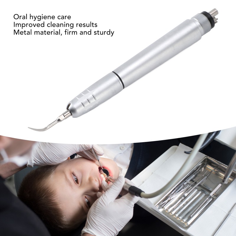 Ultrasound Pneumatic Descaler 4 Holes Tartar Calculus Remover Electric Oral