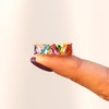 STORYJEWELLERY Story Jewellery Rainbow Ring for Women, Gold Plated Rainbow