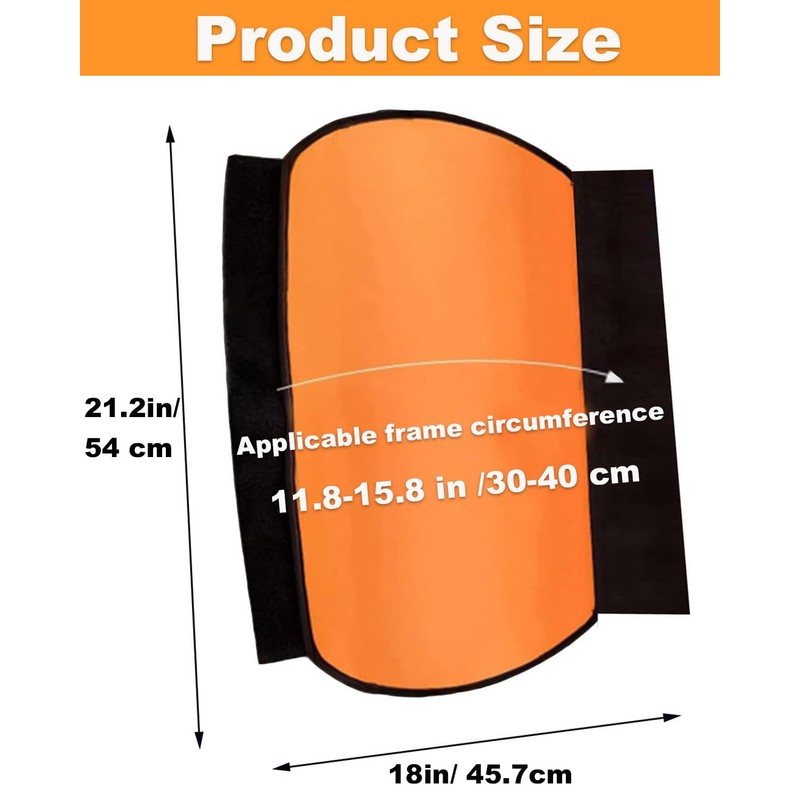 CBHCARCAR EBike Battery Cover, (11.8-15.8in circumference) Reflective Battery Protective E-Bike