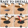 Pack of 4 Plastic Cable Grommets, 60 mm Flexible Cable